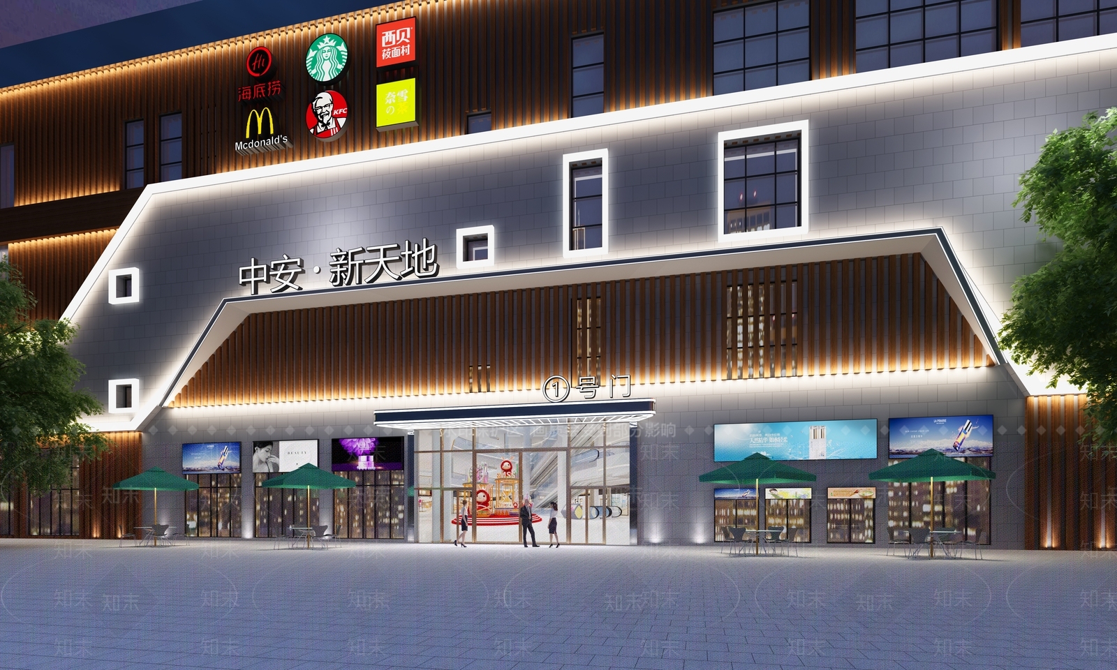 现代门头3D模型下载【ID:1165377565】