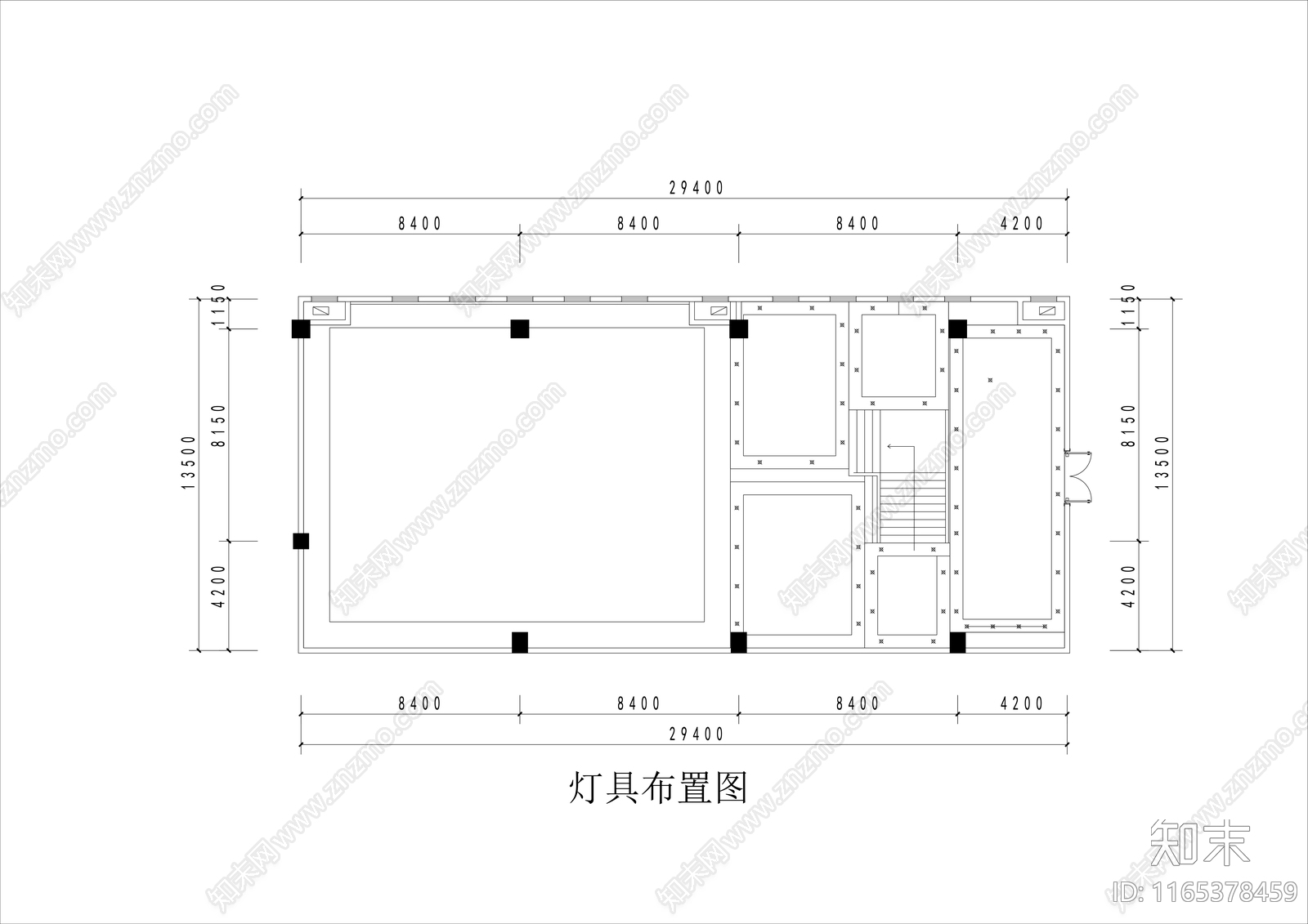 新中式展厅cad施工图下载【ID:1165378459】