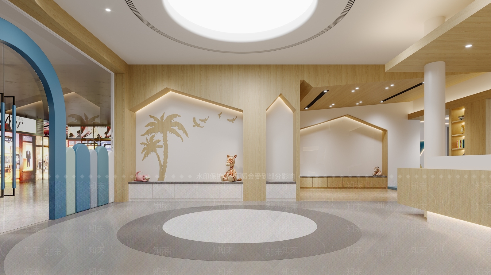 现代幼儿园3D模型下载【ID:1165379522】