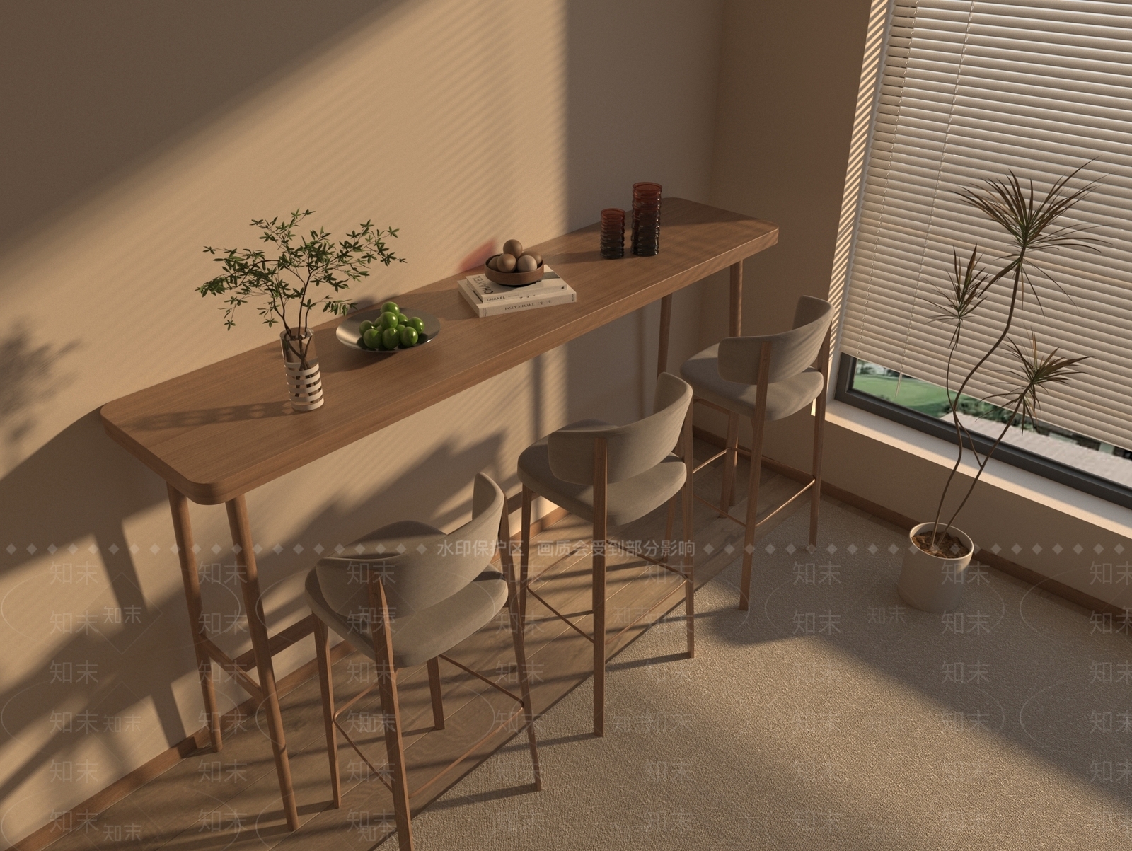 现代其他桌椅3D模型下载【ID:1165380789】