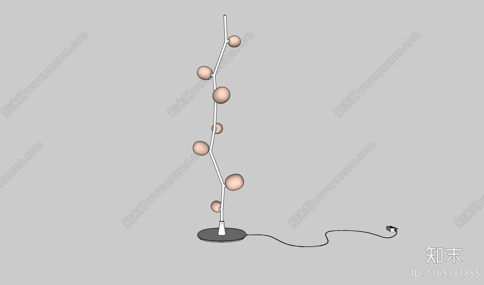 现代北欧落地灯SU模型下载【ID:1165381855】