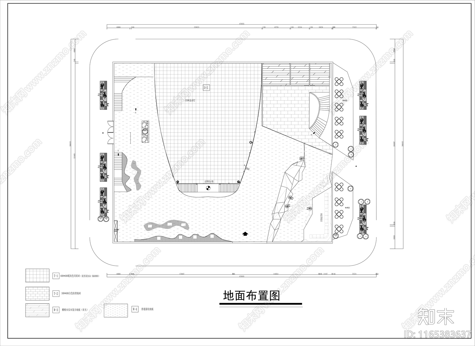 现代展厅cad施工图下载【ID:1165383637】