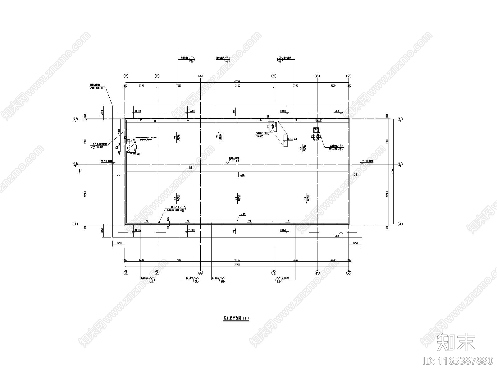 现代新中式售楼处建筑施工图下载【ID:1165387880】