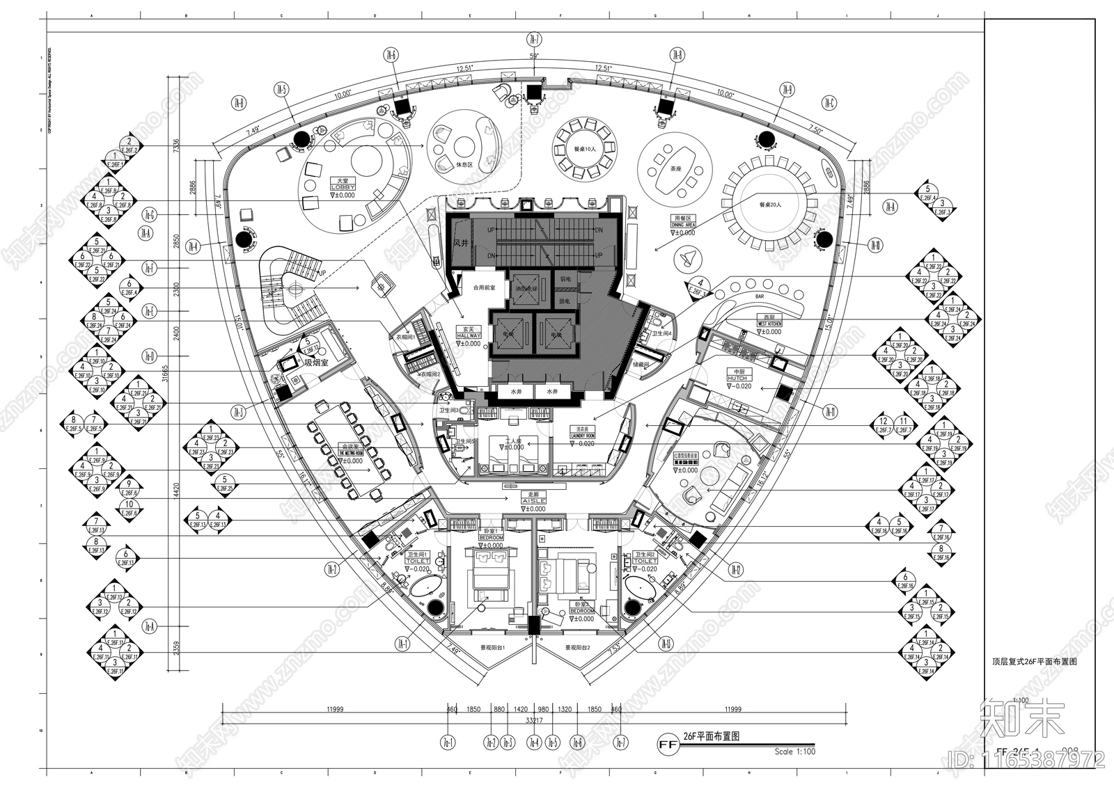 现代其他休闲娱乐空间cad施工图下载【ID:1165387972】