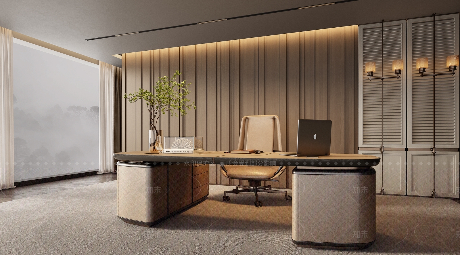 现代办公室3D模型下载【ID:1214644725】