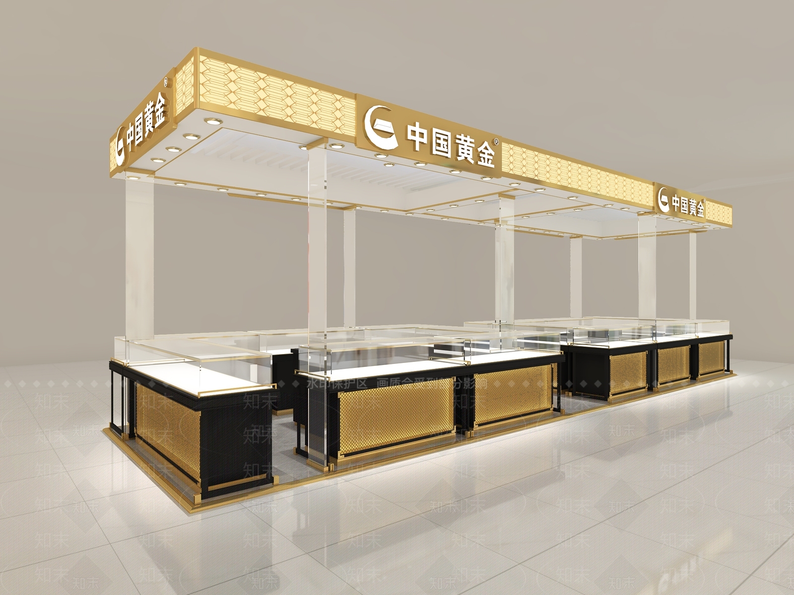 新中式现代珠宝店3D模型下载【ID:1165389328】