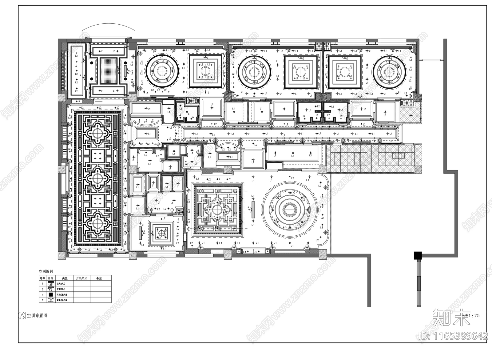 现代会所cad施工图下载【ID:1165389642】