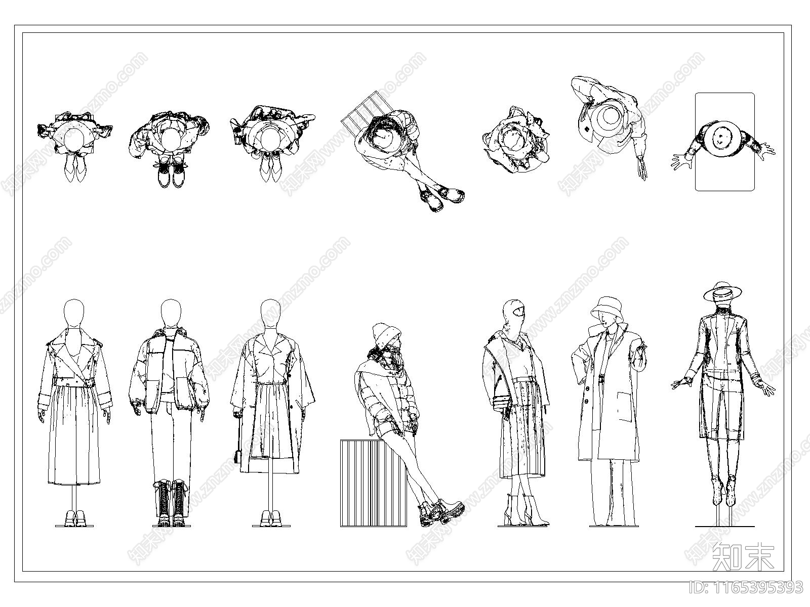 现代服装鞋帽施工图下载【ID:1165395393】