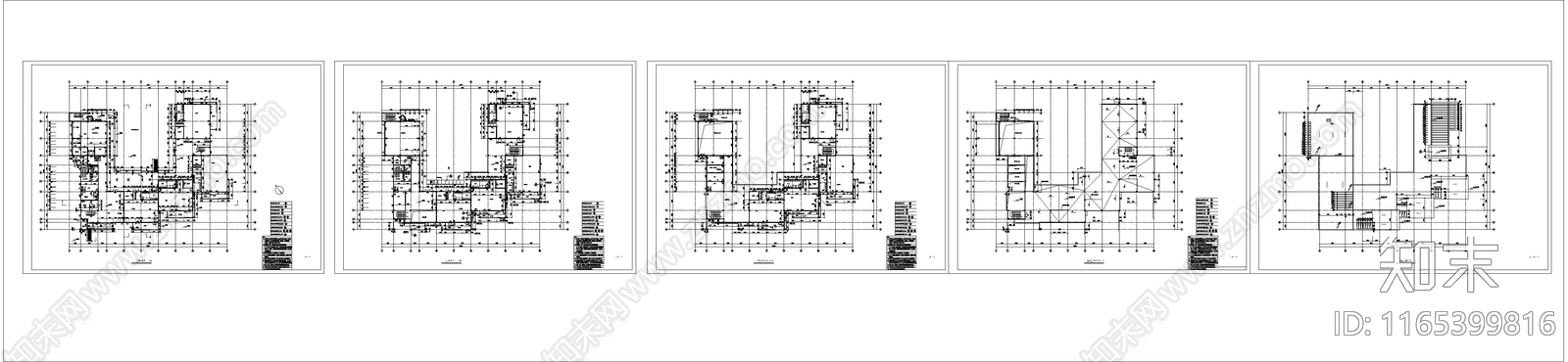 现代幼儿园建筑cad施工图下载【ID:1165399816】