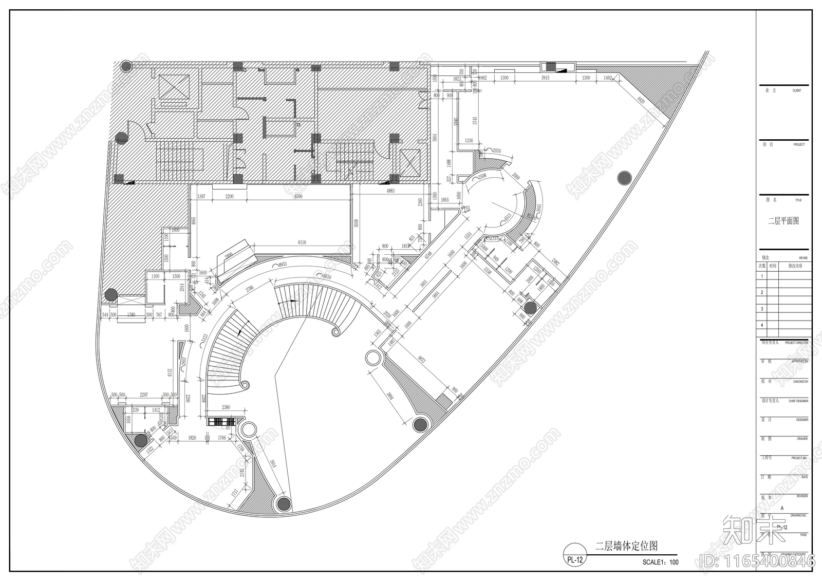 现代会所cad施工图下载【ID:1165400846】