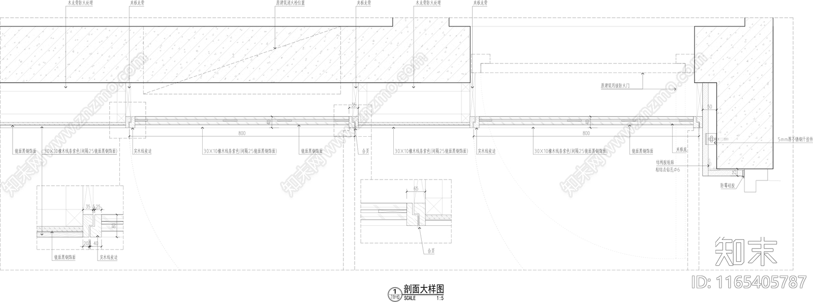 现代家具节点详图cad施工图下载【ID:1165405787】