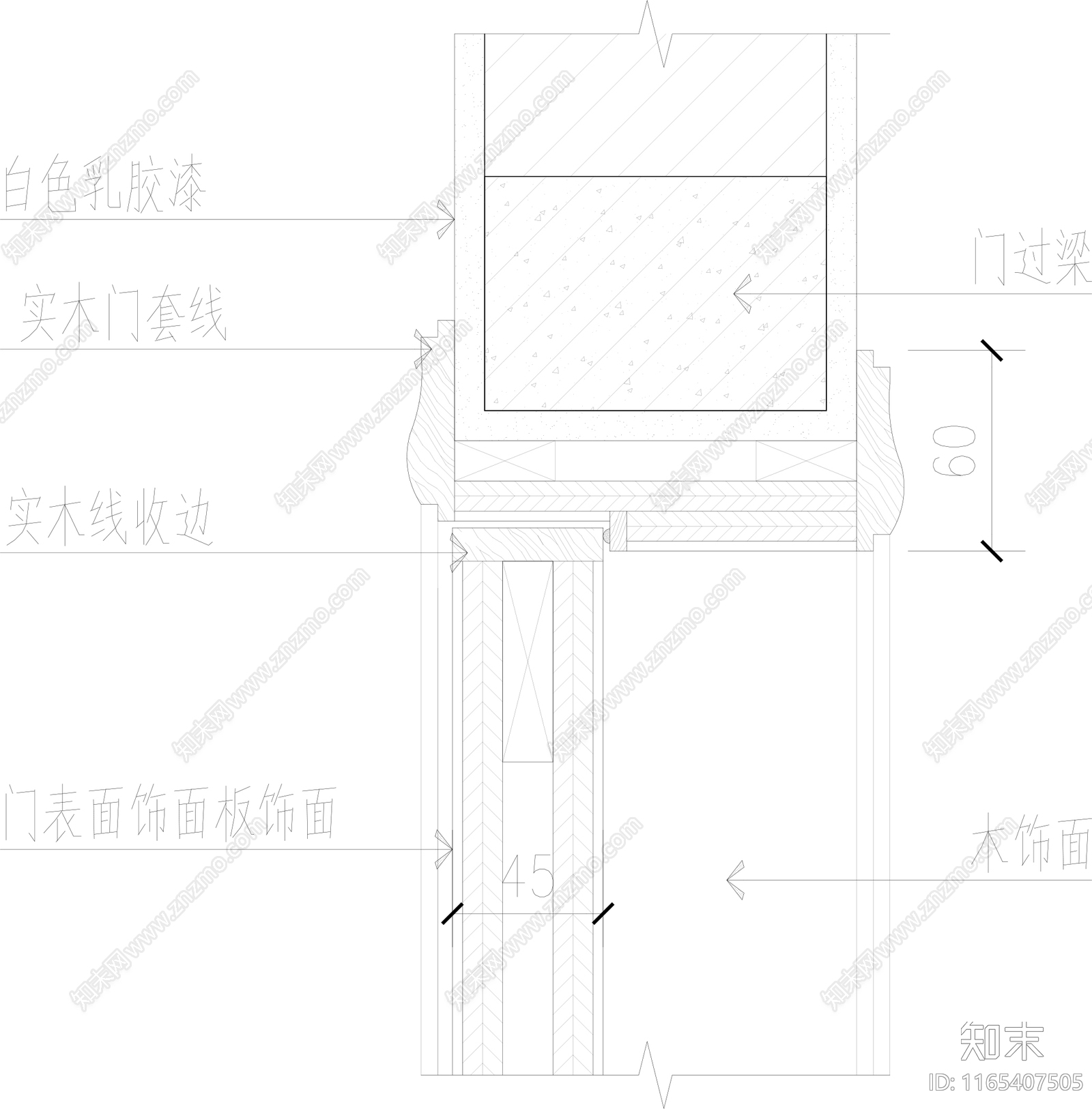 现代门节点cad施工图下载【ID:1165407505】