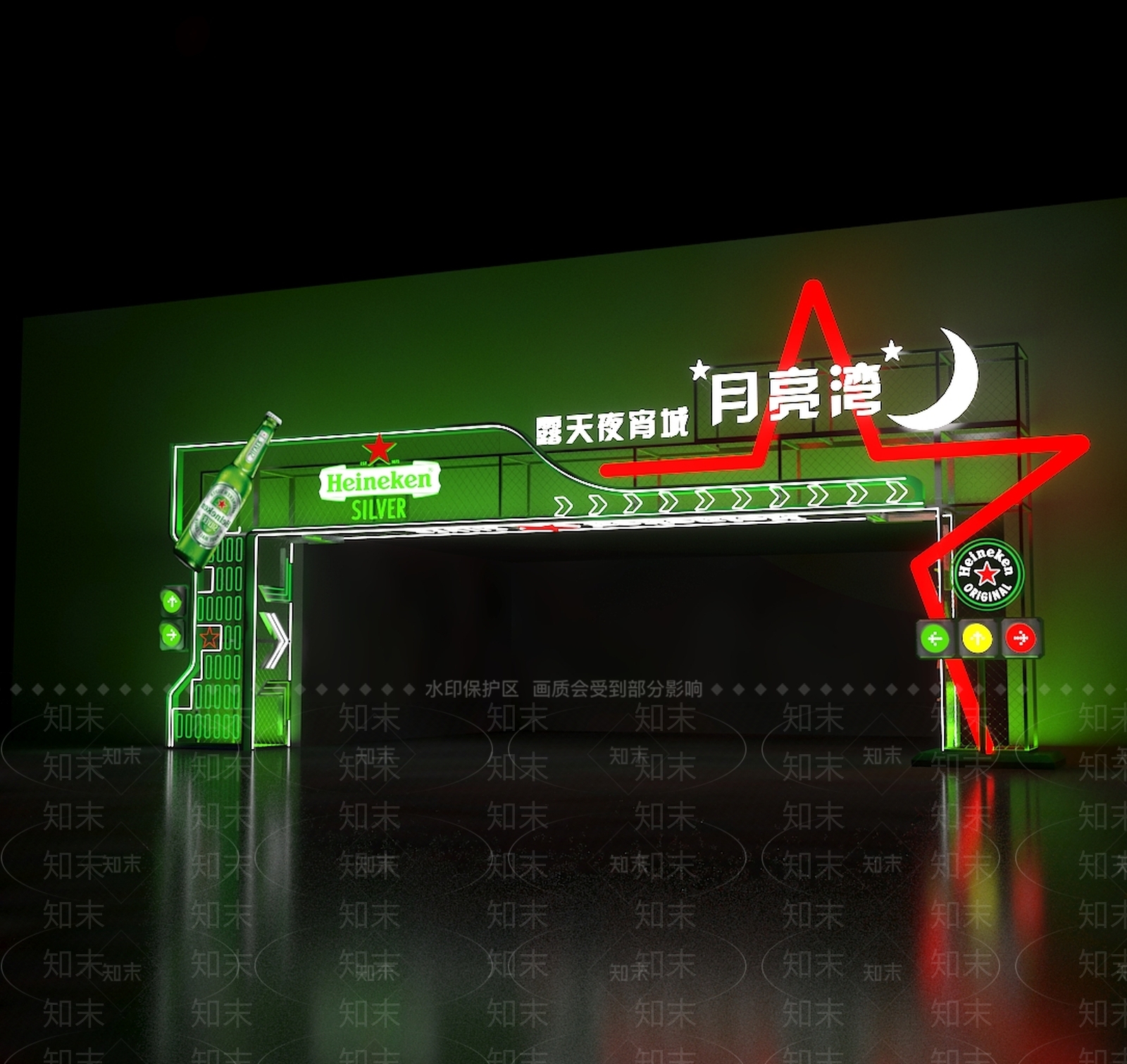 现代门头3D模型下载【ID:1165408885】