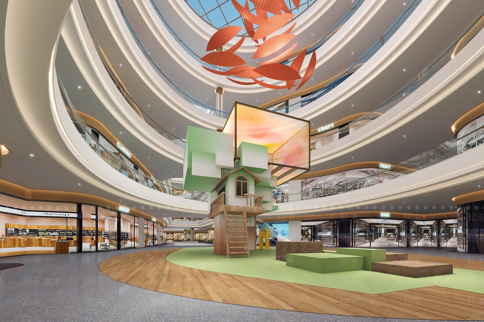 现代商场3D模型下载【ID:1165410113】_知末3d模型网