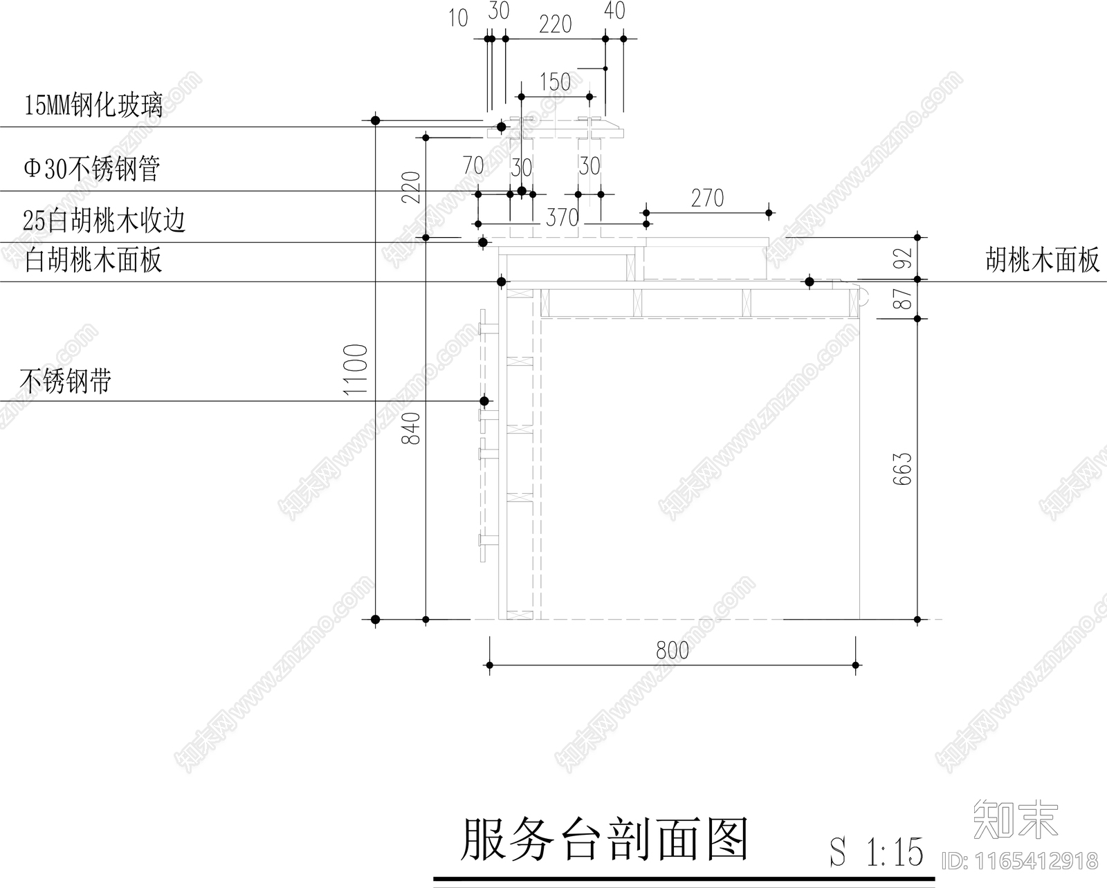 现代家具节点详图cad施工图下载【ID:1165412918】