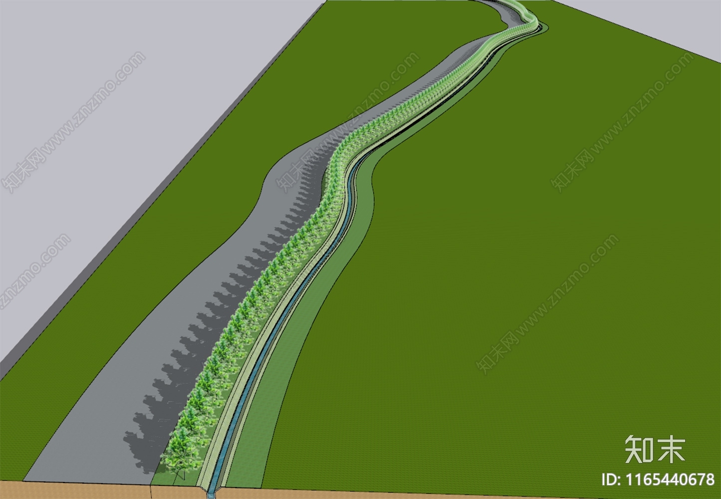 现代水利SU模型下载【ID:1165440678】