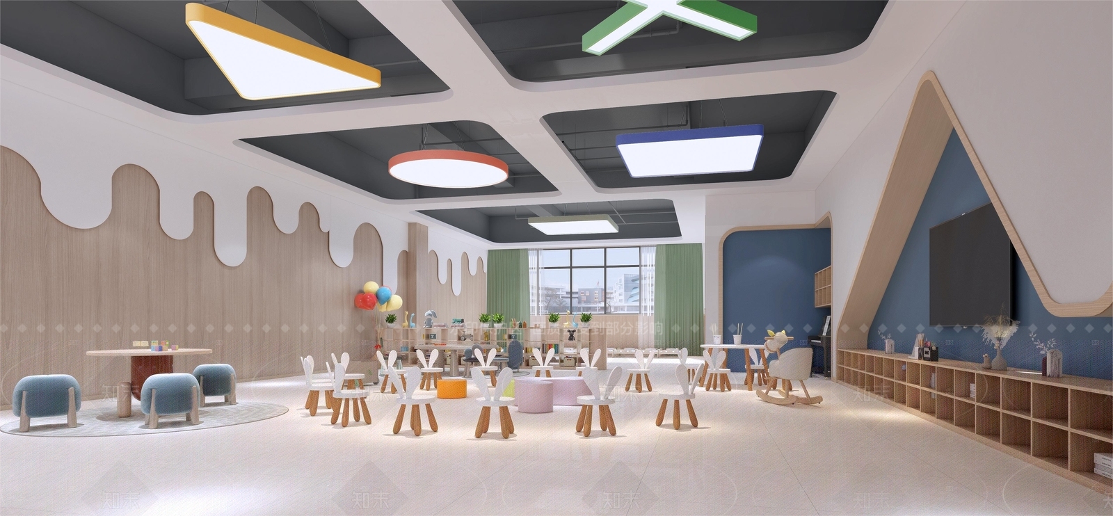 现代儿童乐园3D模型下载【ID:1214645901】