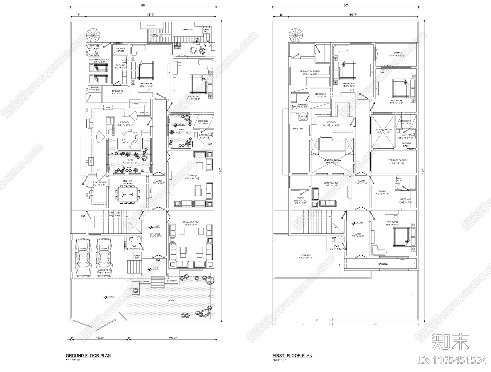 现代整体家装空间cad施工图下载【ID:1165451554】