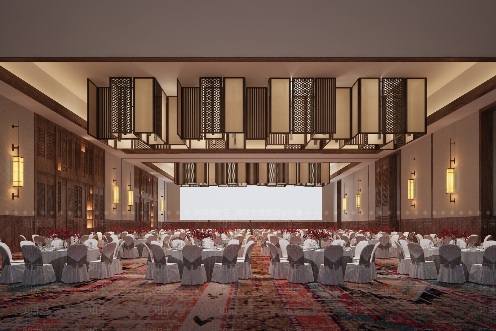 中式中餐厅3D模型下载【ID:1165545177】