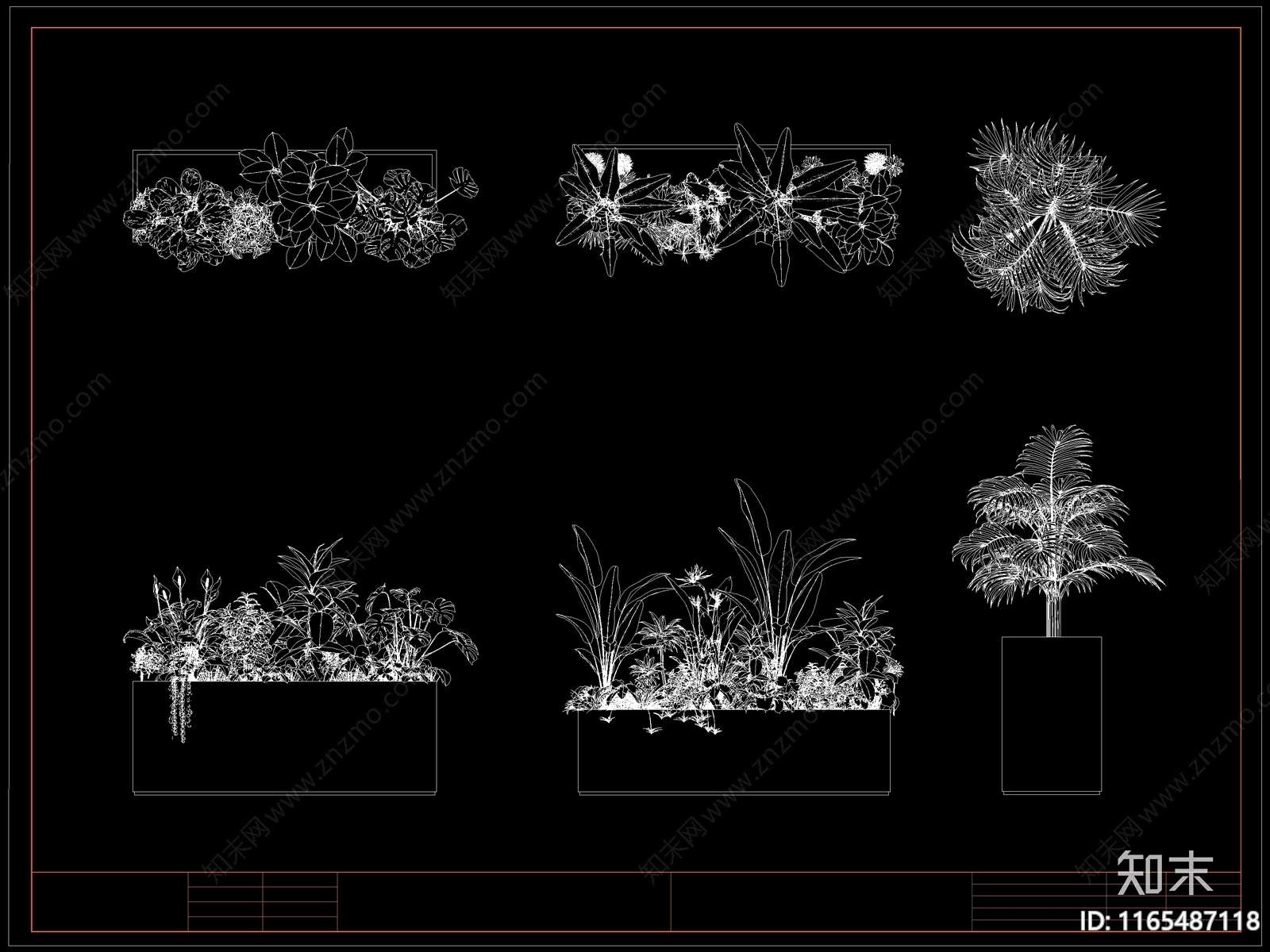 现代花施工图下载【ID:1165487118】