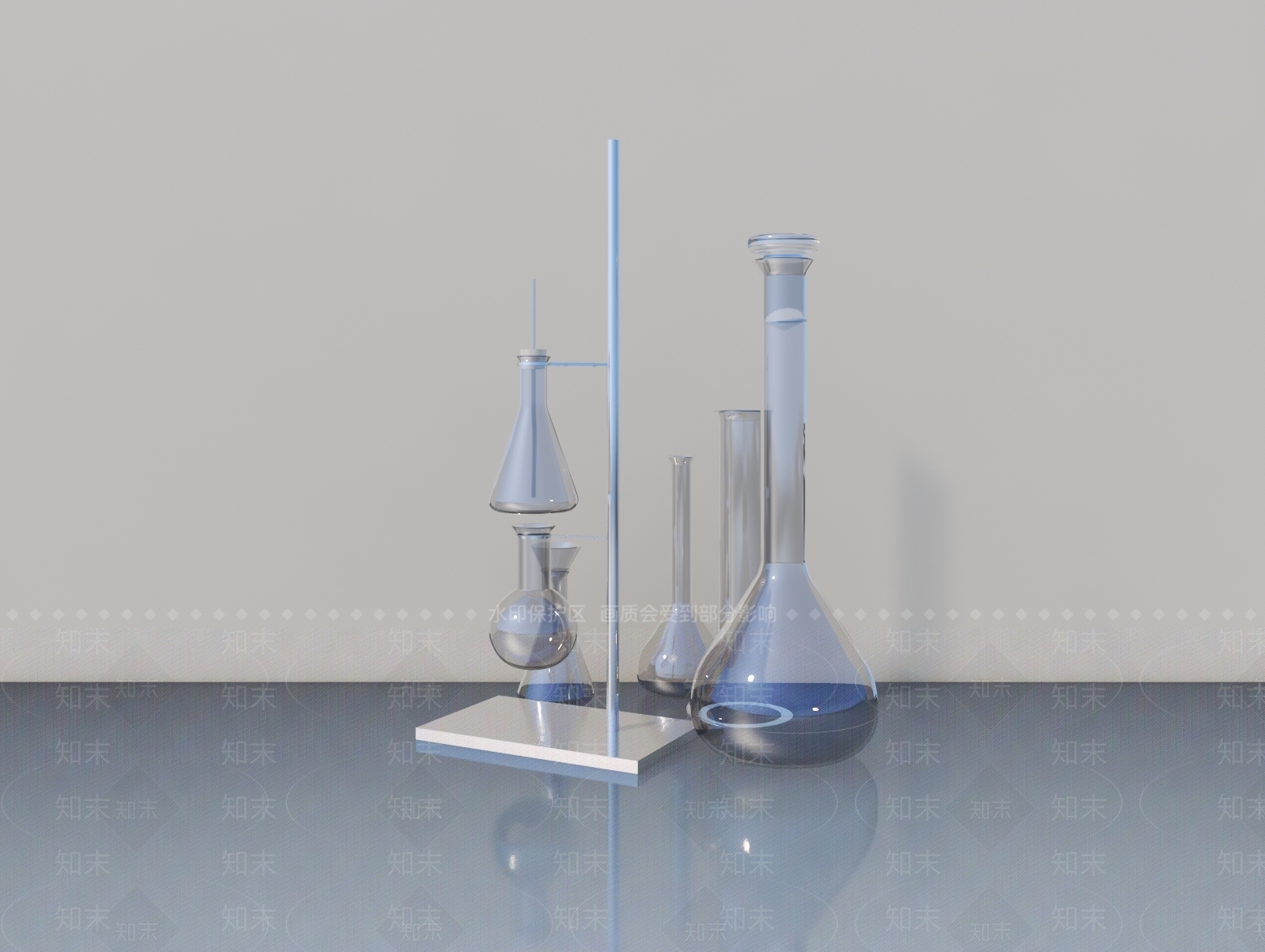 现代新中式实验室3D模型下载【ID:1165492649】