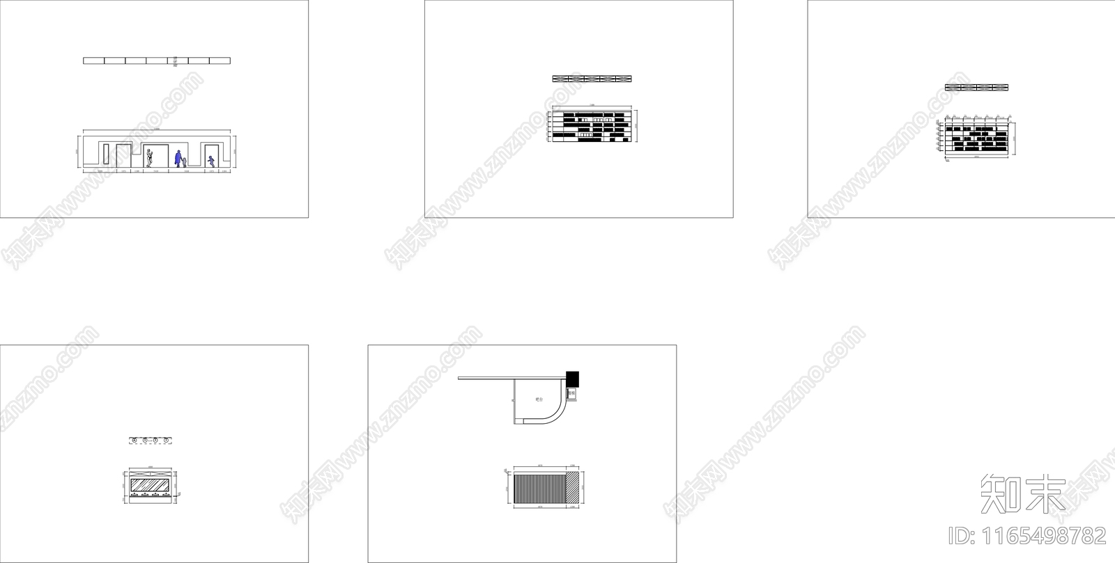 现代图书馆cad施工图下载【ID:1165498782】
