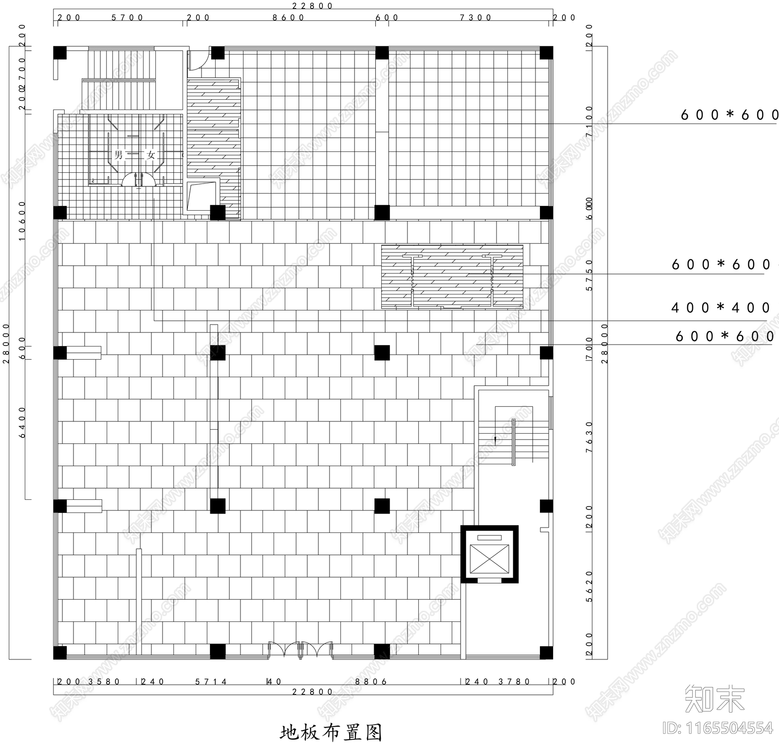 现代工业咖啡厅cad施工图下载【ID:1165504554】