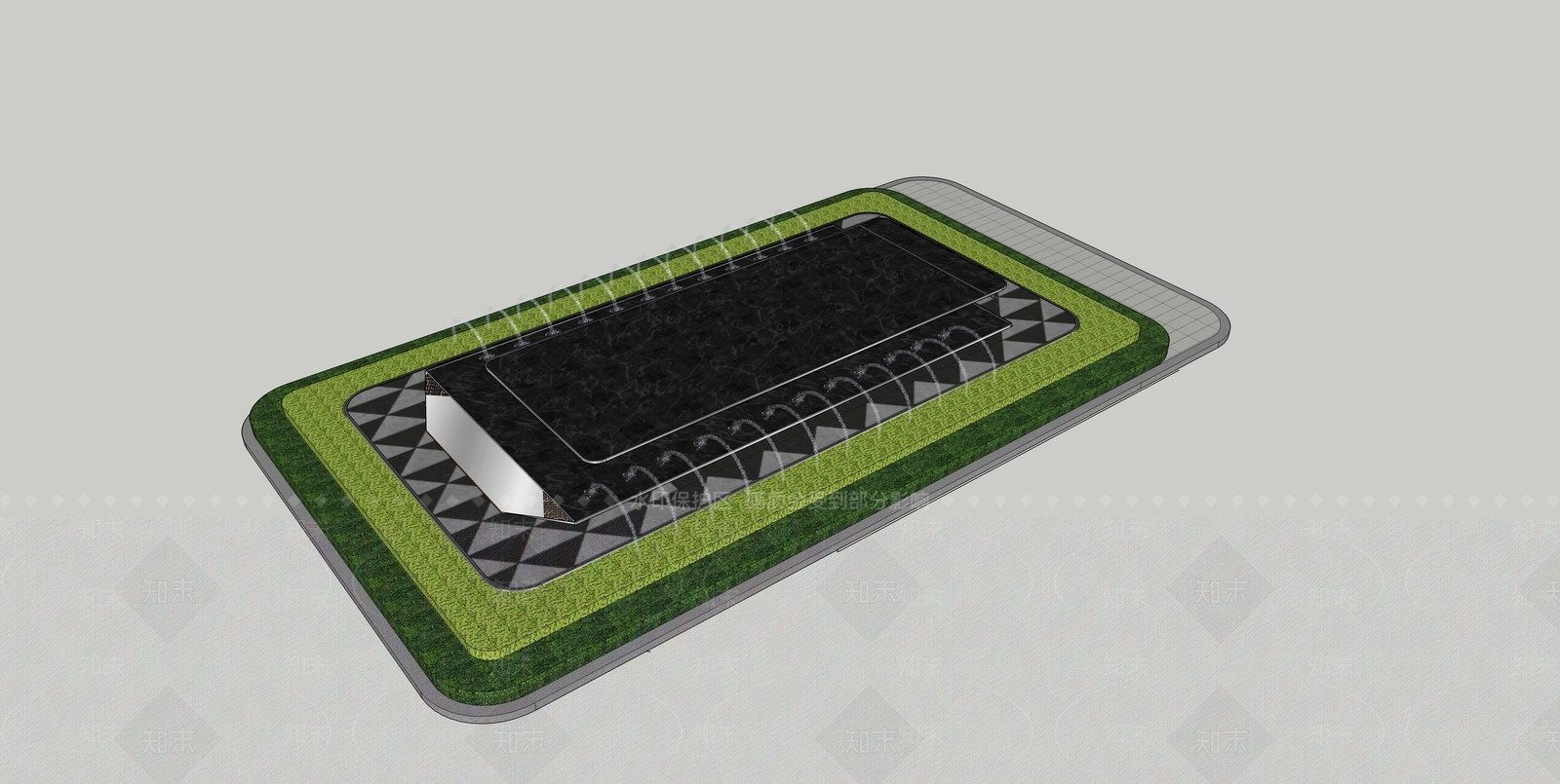 现代水景SU模型下载【ID:1165504890】