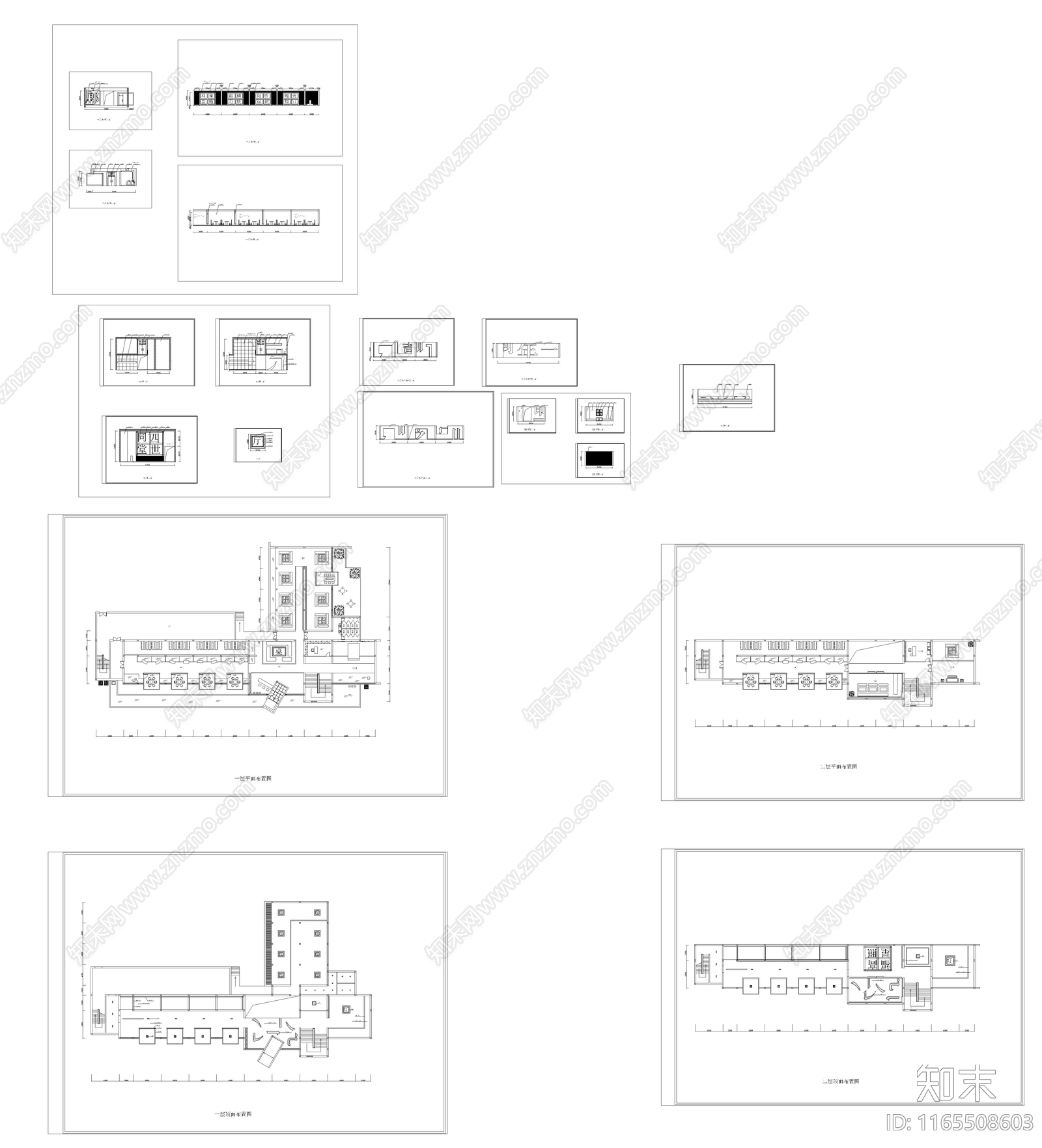 现代展厅cad施工图下载【ID:1165508603】