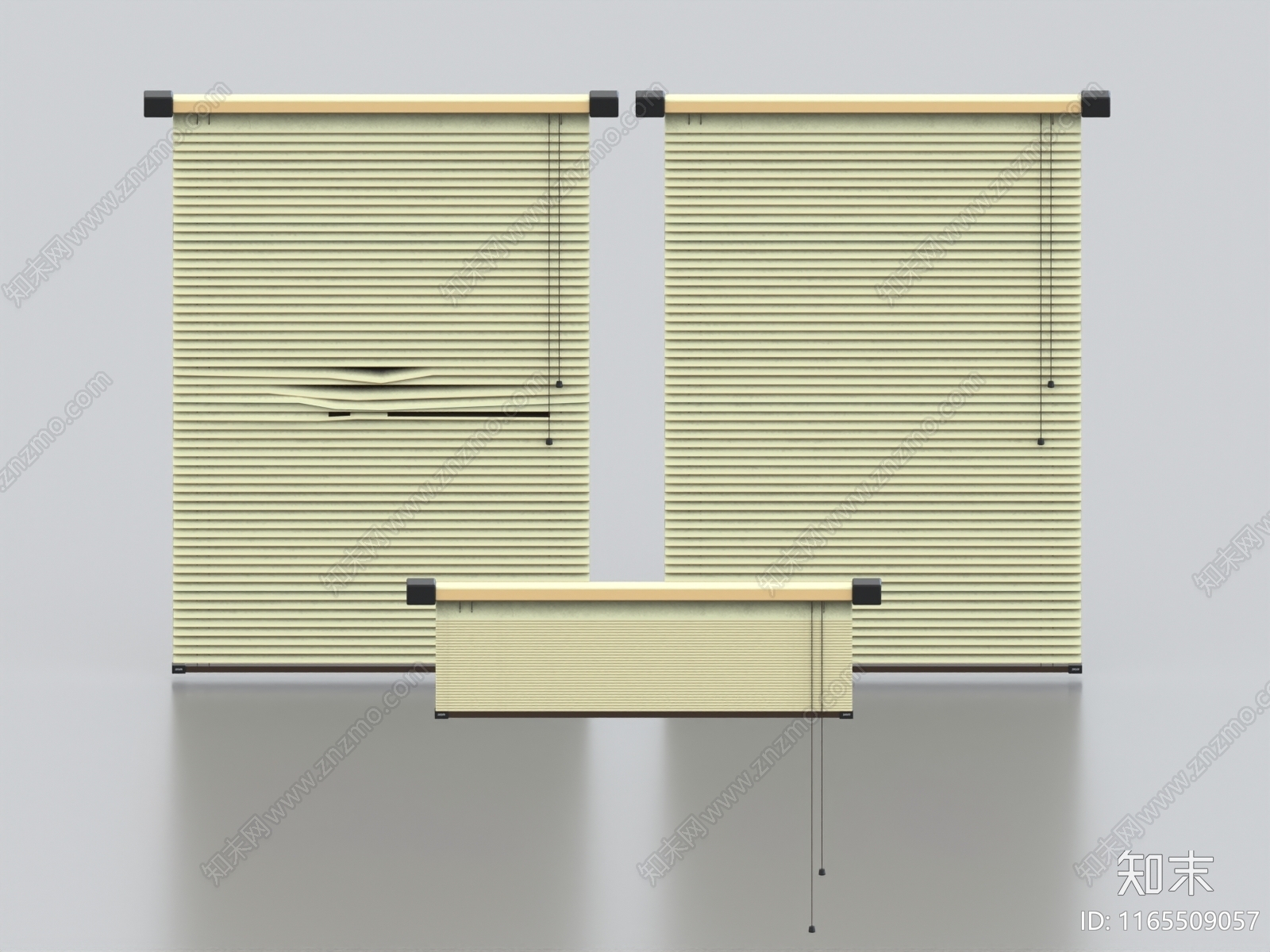 现代通用窗帘3D模型下载【ID:1165509057】