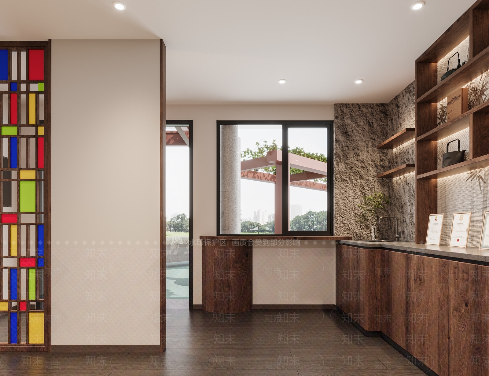 新中式现代茶叶店3D模型下载【ID:1165510762】