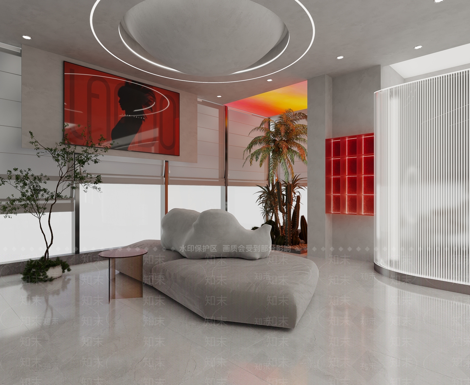 现代美发店3D模型下载【ID:1165511771】