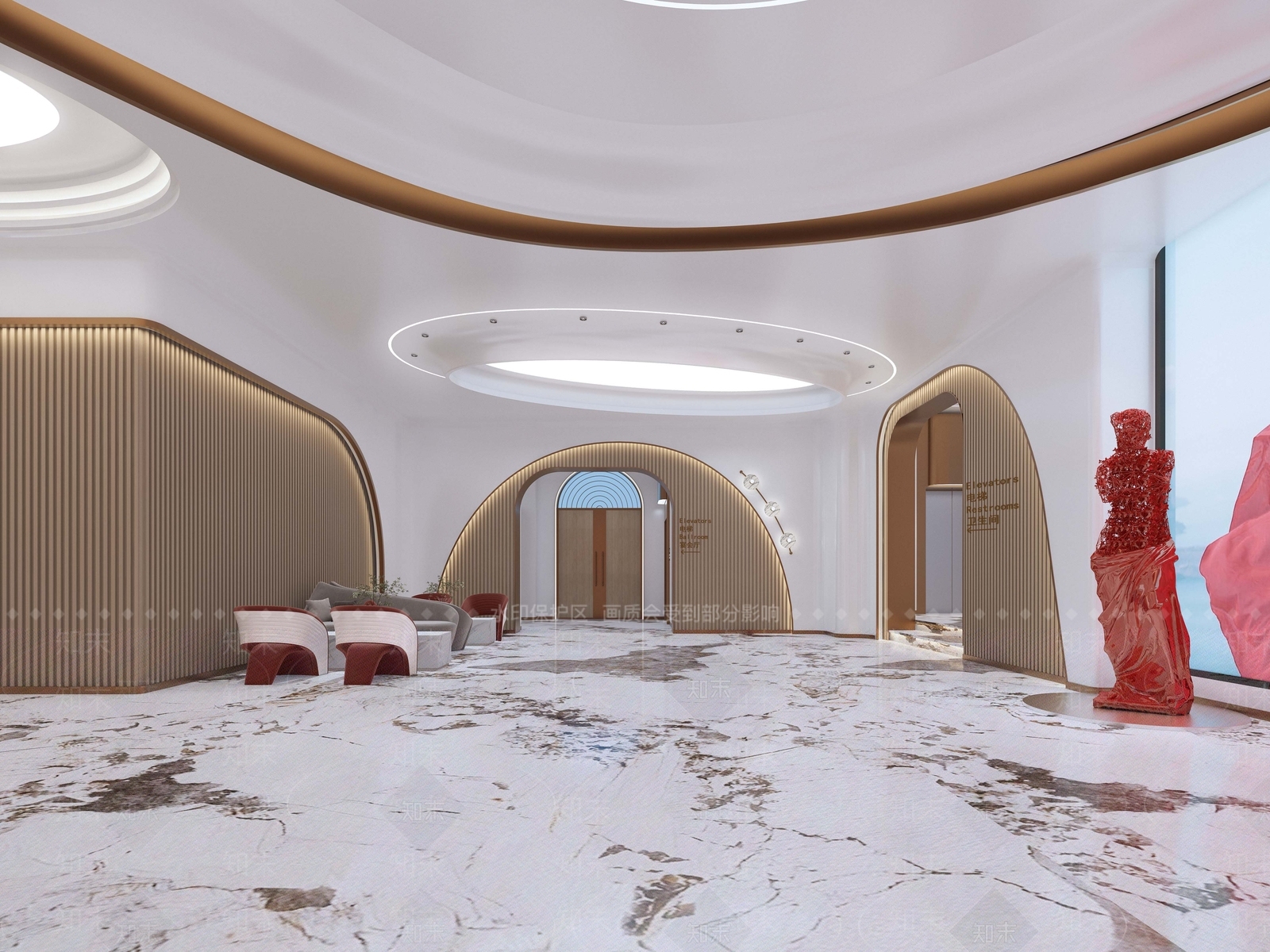 现代简约其他公共空间3D模型下载【ID:1165532216】