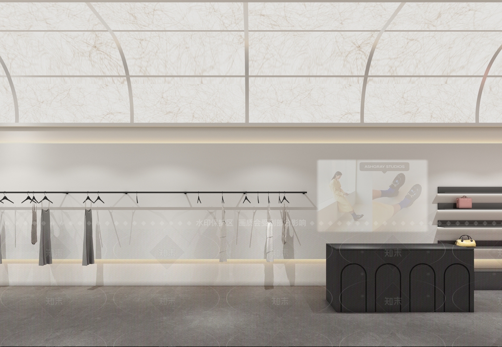 现代服装店3D模型下载【ID:1165539089】