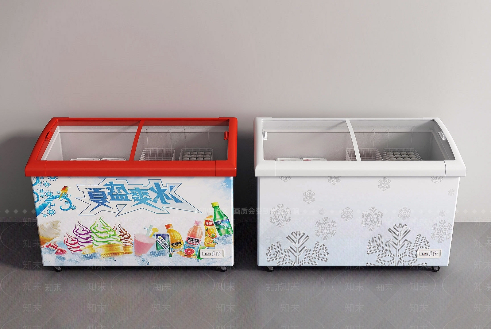 冰柜SU模型下载【ID:1165539075】