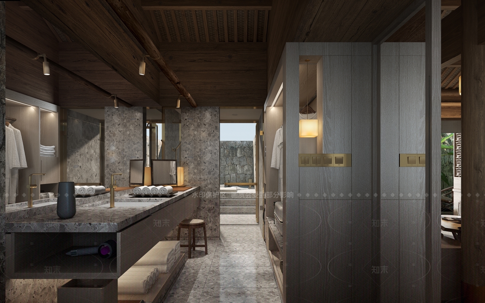 中式家居卧室3D模型下载【ID:1165544659】