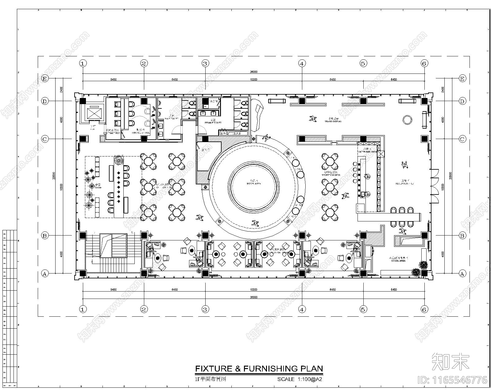 现代售楼处cad施工图下载【ID:1165546776】