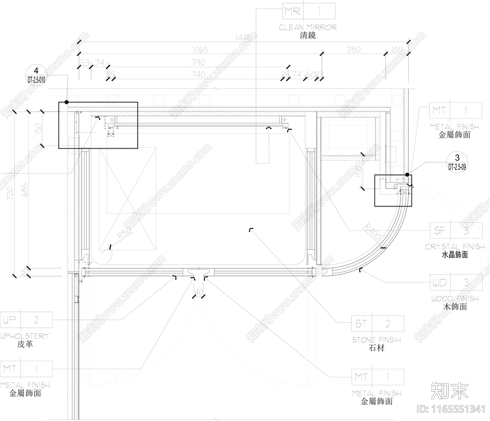 现代家具节点详图cad施工图下载【ID:1165551341】