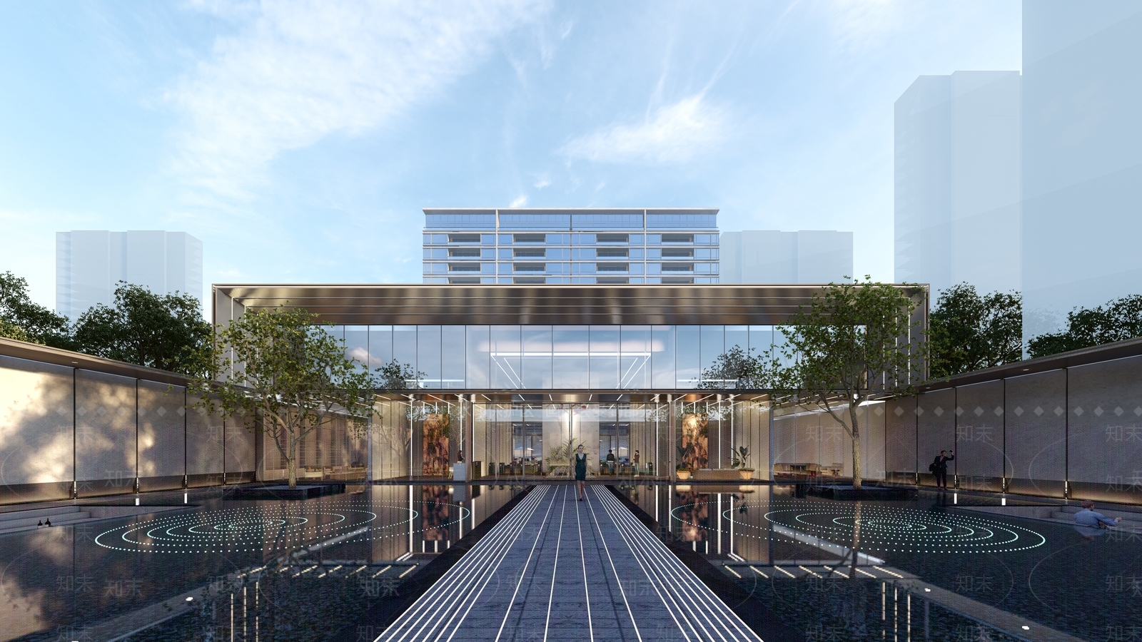 现代轻奢小公建SU模型下载【ID:1165556760】