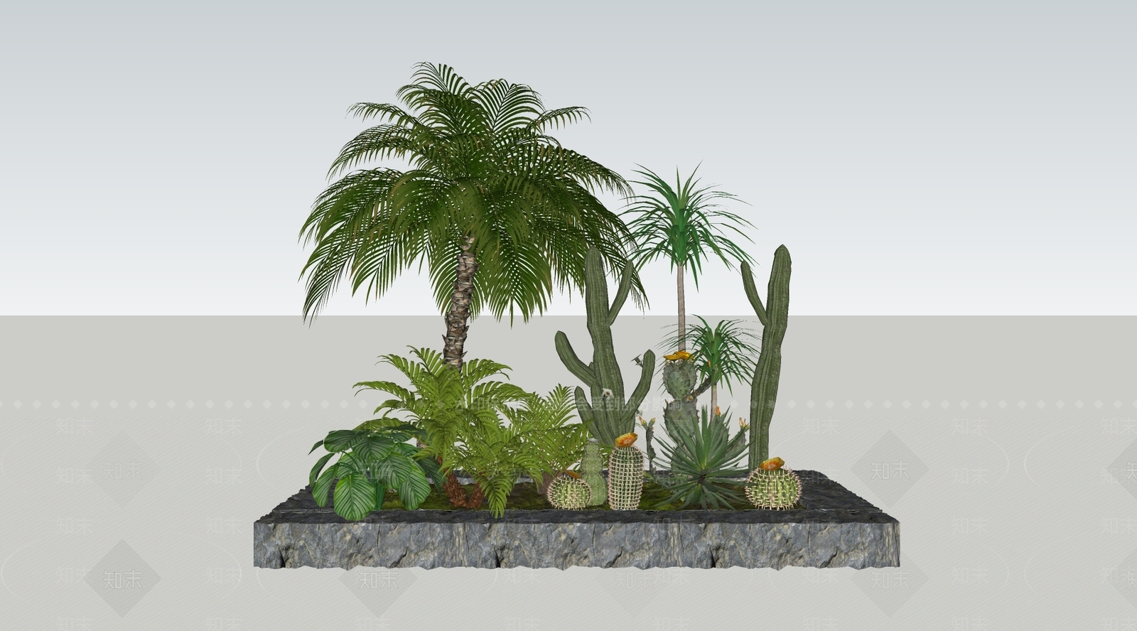 植物组合SU模型下载【ID:1165556803】