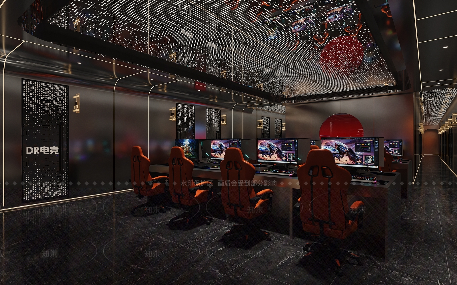 现代网吧网咖3D模型下载【ID:1165583593】