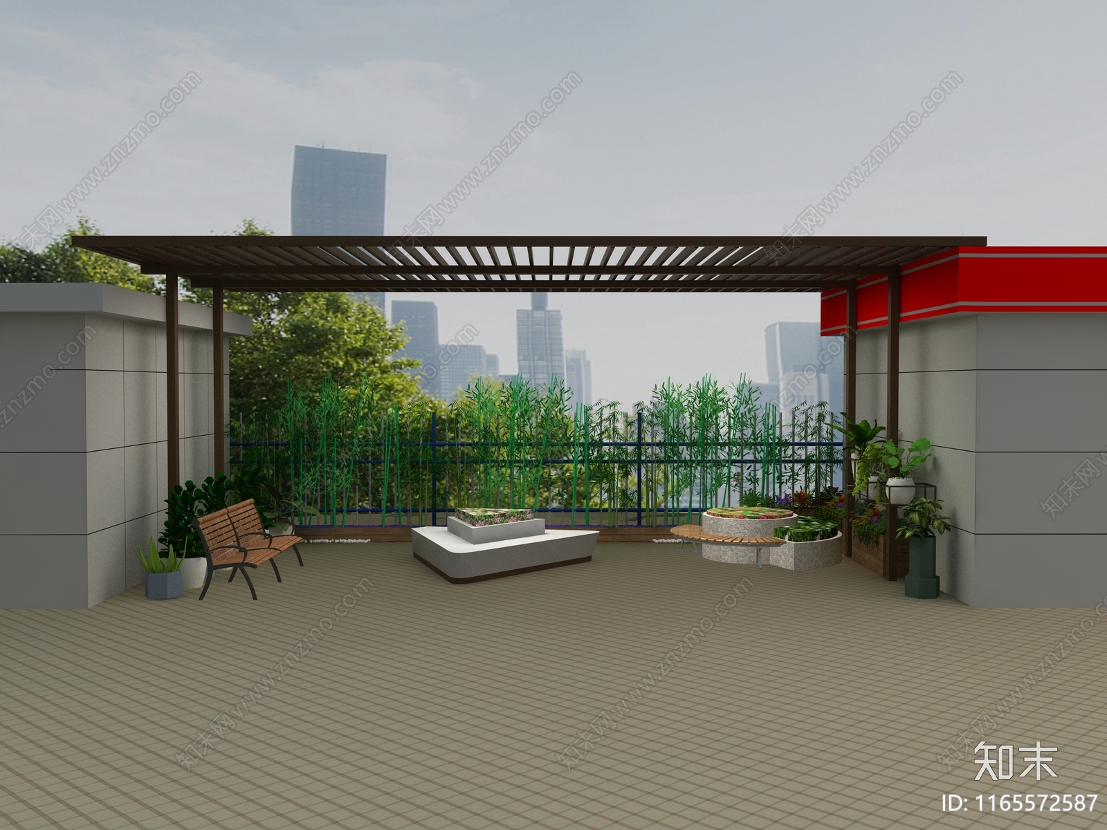 新中式其他公共空间3D模型下载【ID:1165572587】
