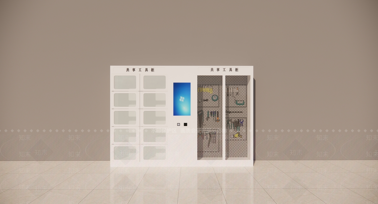 现代储物柜SU模型下载【ID:1165678728】