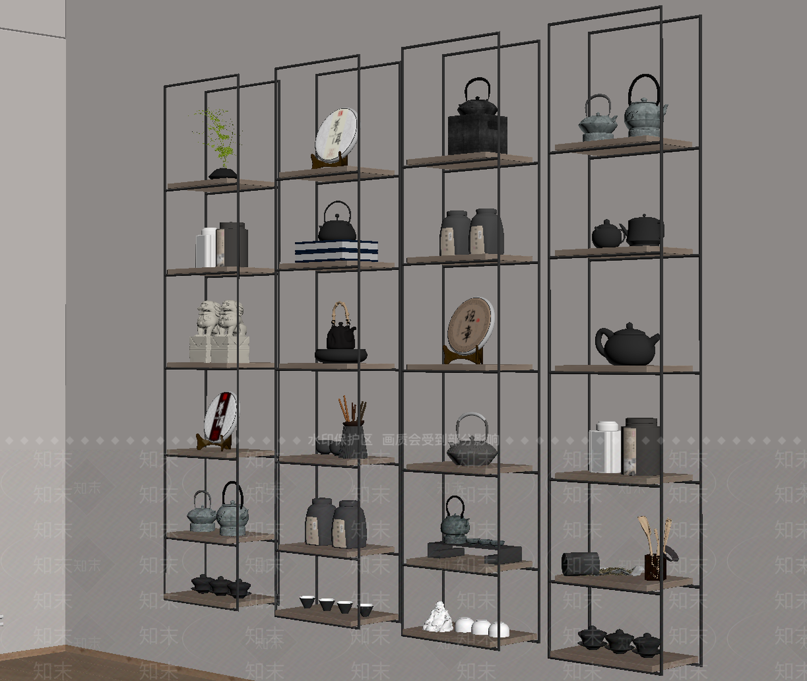 茶具SU模型下载【ID:1165584780】