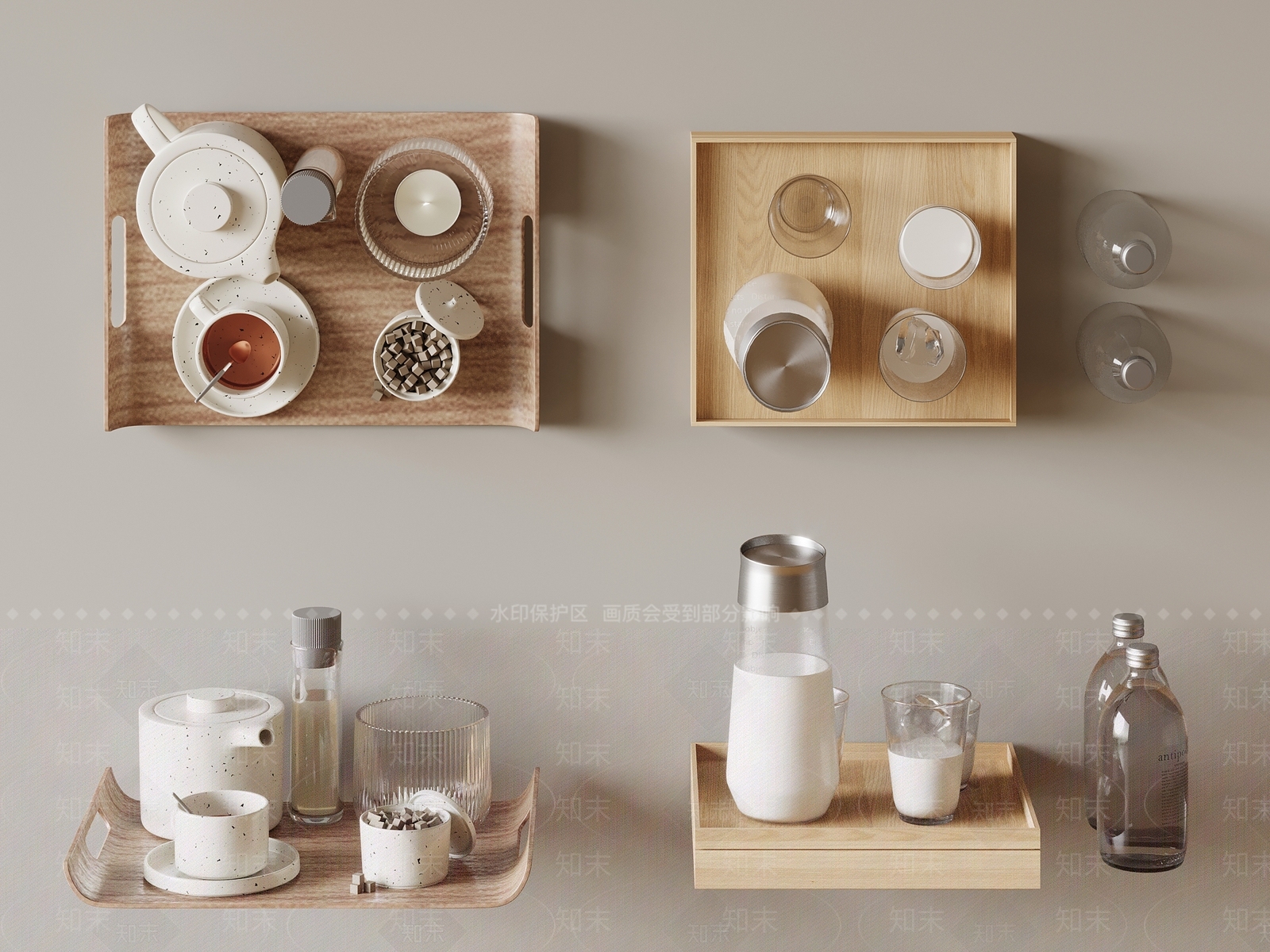 茶具SU模型下载【ID:1165585157】