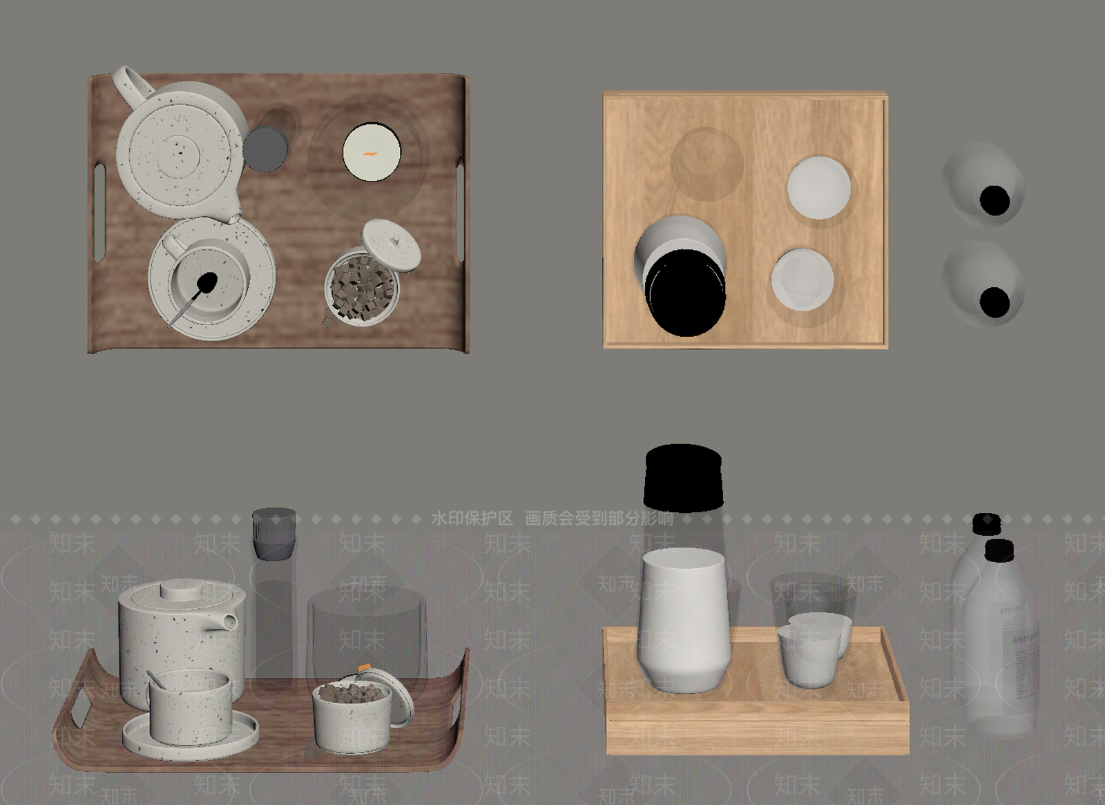 茶具SU模型下载【ID:1165585157】