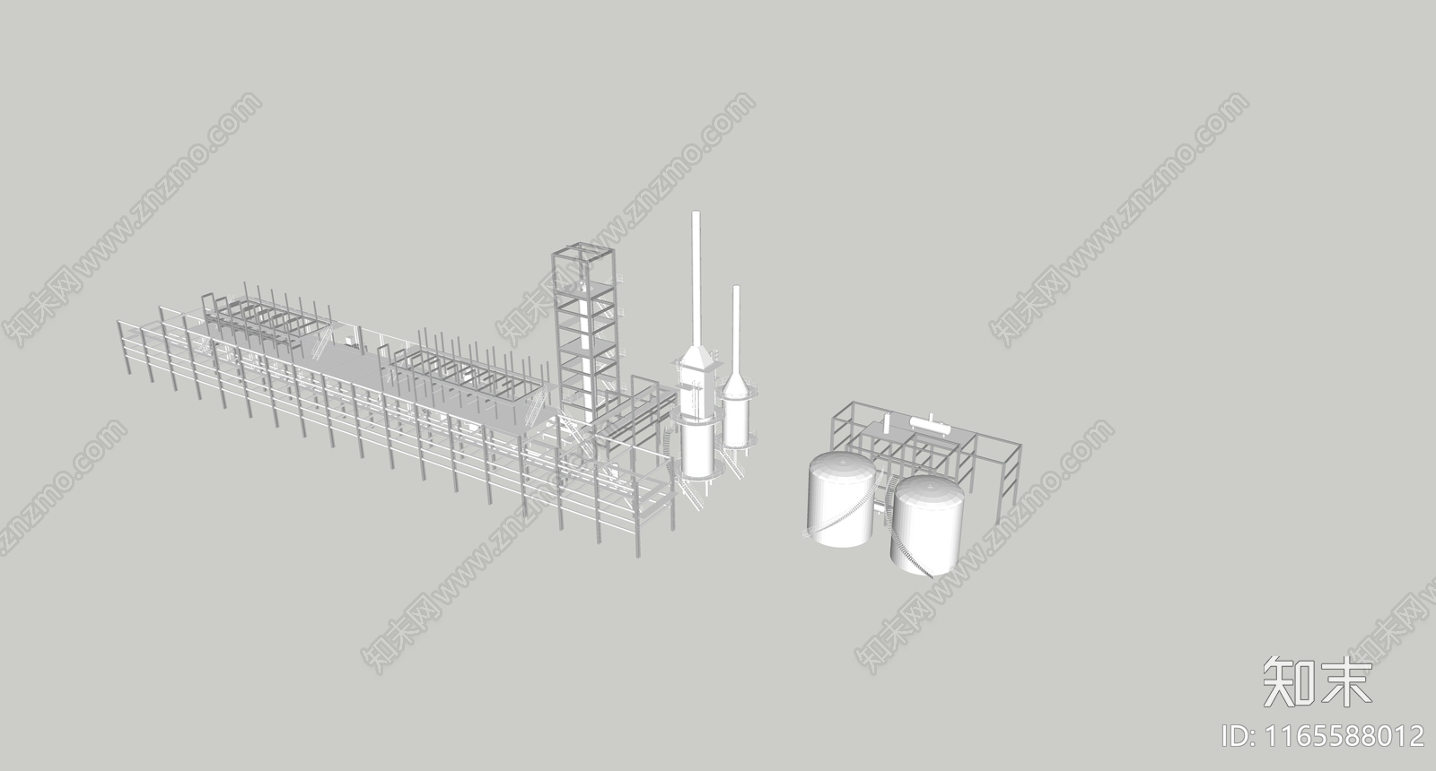 工业其他工业建筑SU模型下载【ID:1165588012】