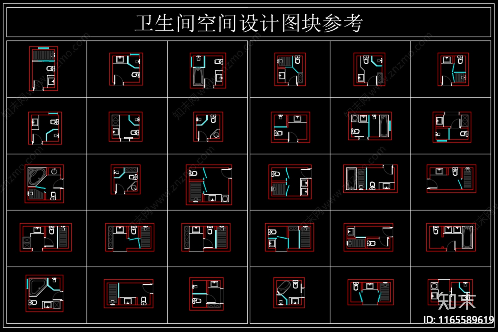 其他家装平面图施工图下载【ID:1165589619】