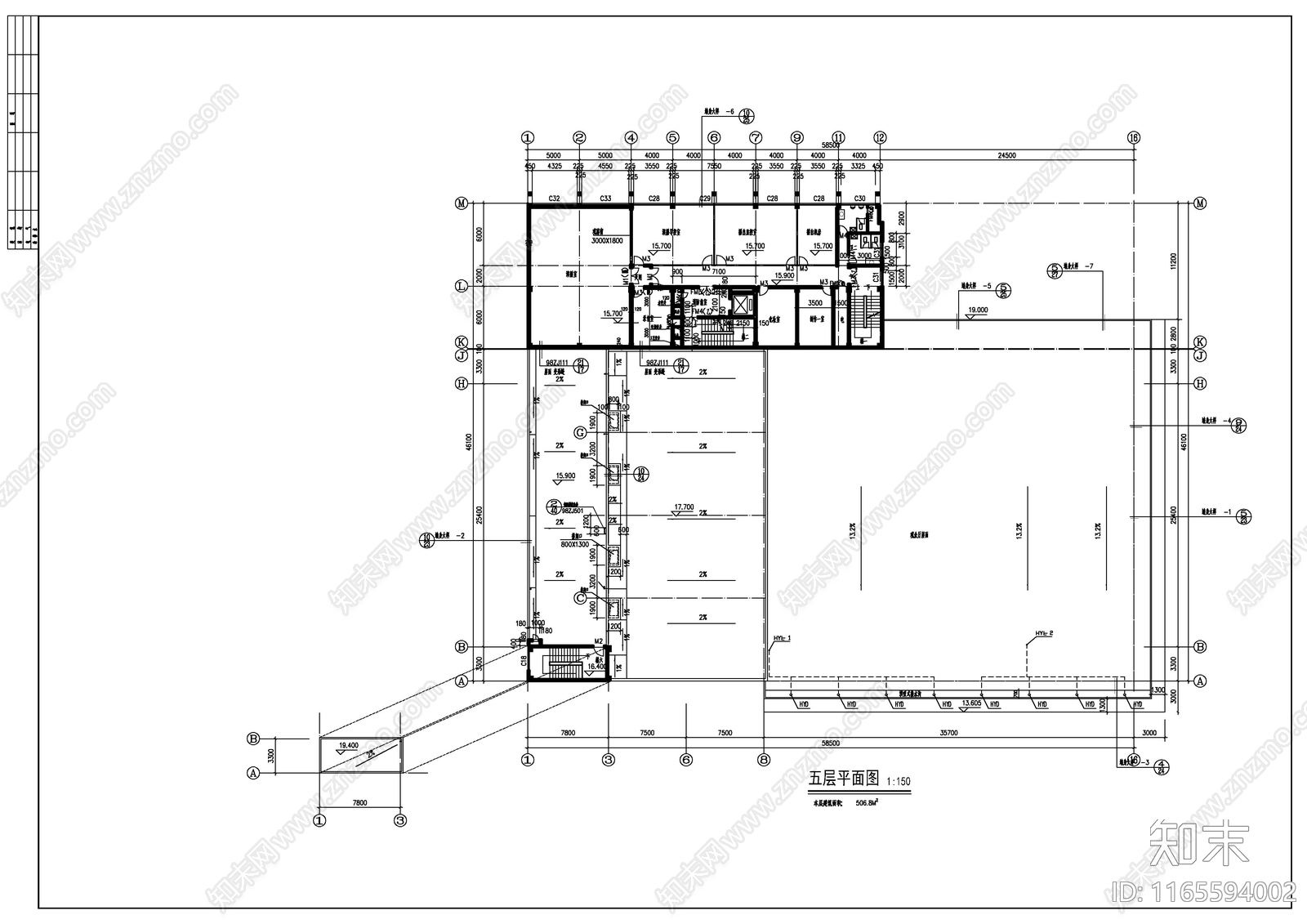 现代其他建筑施工图下载【ID:1165594002】