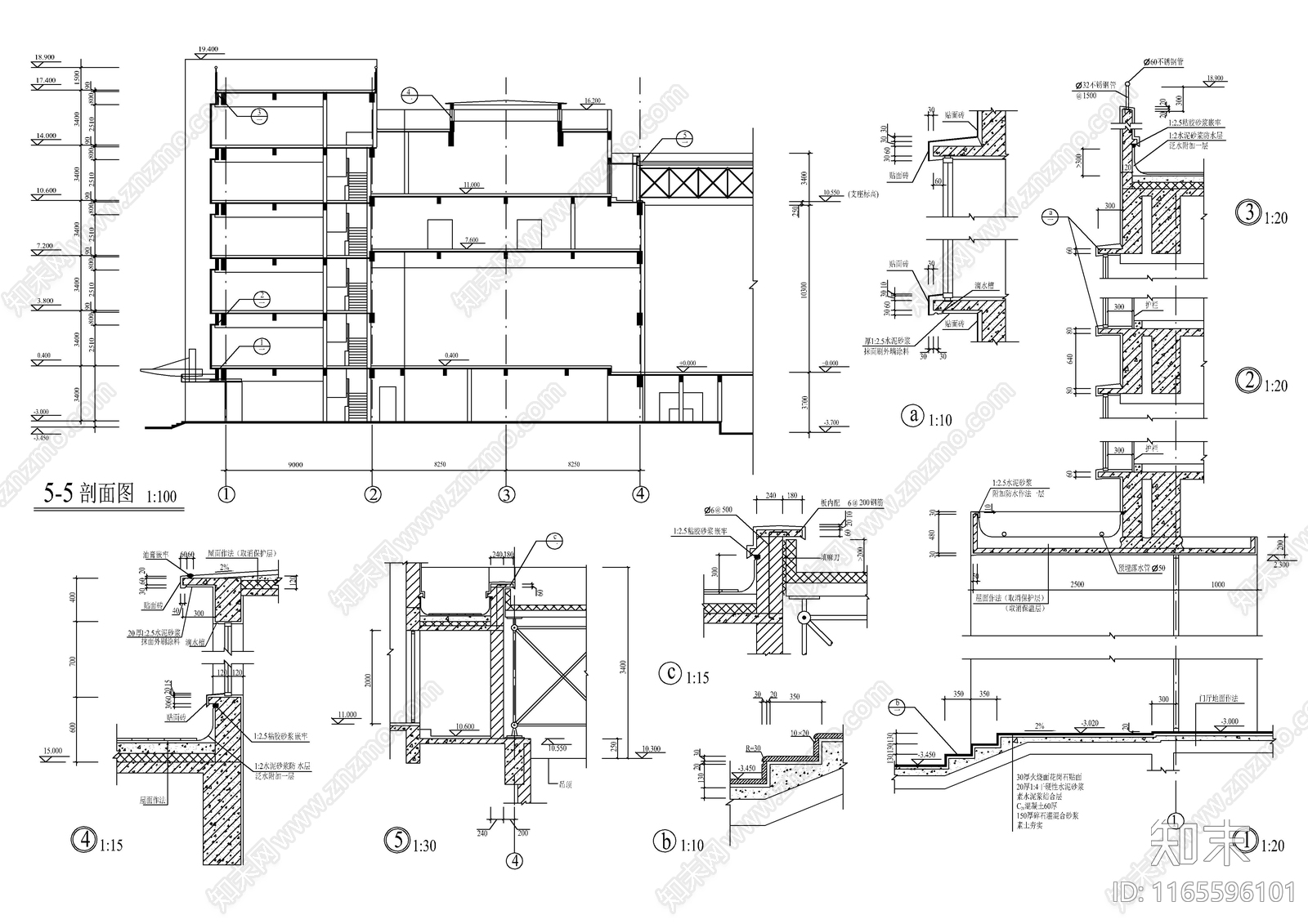 现代其他建筑cad施工图下载【ID:1165596101】